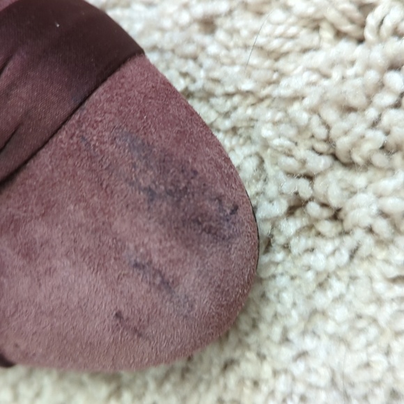 Alfani sz8.5 purply/ mauve suede pumps with ribbon detail - Picture 6 of 8